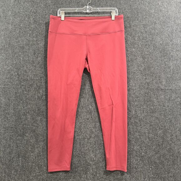 prAna Leggings Women's XL Extra Large Red High Rise Yoga Pants Stretch Athletic - Picture 1 of 10